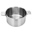 Stockpot PREMIUM ONE 24x13 cm / 5.4 LTR with glass lid (stainless steel)