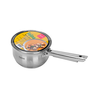 Saucepan FELINA 14x8,5 cm / 1,1 l with glass lid (stainless steel)