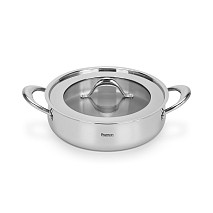 Stockpot ABSOLUTE PRO 24x12 cm / 5.6 LTR with glass lid (stainless steel)