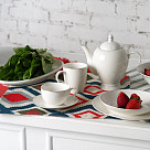 Oval Plate ALEKSA 35X21 cm color white (porcelain)