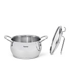 Casserole Vita 18x10.5 cm / 2.5 l with glass lid (stainless steel)