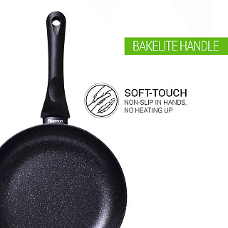 Frying pan PROMO 20x4 cm with induction bottom (aluminium with non-stick coating)