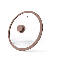 28 cm ARCADES dangtis su marmuro apvadu, RUDAS (stiklas)