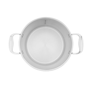 Katls PLATINO 24x13,5 cm / 5,7 l ar stikla vāku (nerūsējošais tērauds)