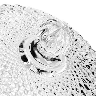 Sugar bowl 12x12 cm / 320 ml with lid (glass)