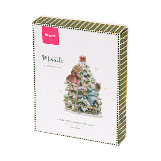Šķīvis MIRACLE eglītes formā 21,5 cm (porcelāns)