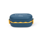 Pusdienu kaste divu nodalījumu 19x9x8 cm 800 ml, zaļa (plastmasa)