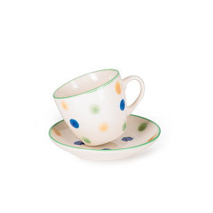Mug with saucer 230 ml (porcelain) (art.14147)