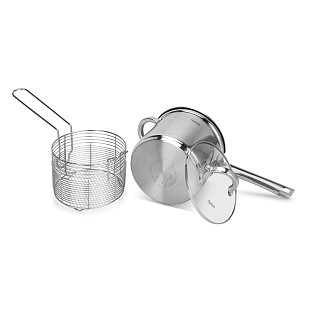 Plieninis puodas su kepimo krepšeliu 3,5 l / 18 cm Fedele