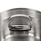 Stockpot ADELIE 20x11.5 cm / 3.5 LTR with glass lid (stainless steel)