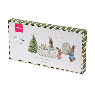 Taisnstūra šķīvis MIRACLE 30.5x15 cm (porcelāns)