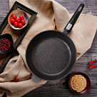 Глубокая сковорода REBUSTO 24x6,5см со съемной ручкой (алюминий)