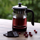 Tējkanna 950 ml ar tērauda filtru (stikls)