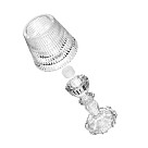 Tealight and taper candle holder 8.5х17 cm (glass)