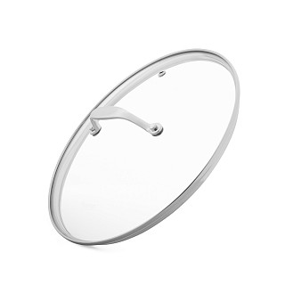 Puodas PLATINO 24x13,5 cm / 5,7 l su stikliniu dangčiu (nerūdijantis plienas)