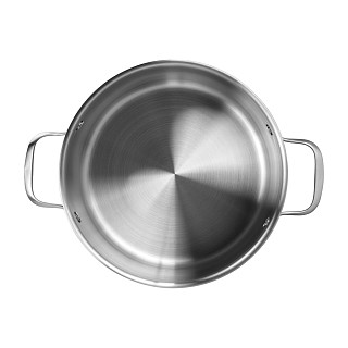 Stockpot MASTER CHEF 24x13 cm / 5.4 LTR with glass lid (stainless steel)