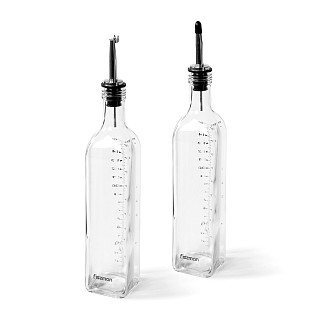Buteliukų rinkinys aliejui ir actui 2x500 ml (stiklinis), art. 6417