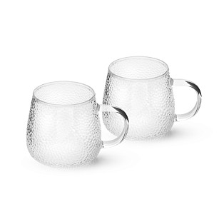 Arbatos puodeliai 2 vnt / 400 ml (karščiui atsparus stiklas)