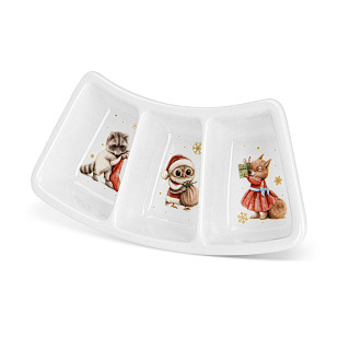 Taisnstūra šķīvis MIRACLE 16,5x7,5 cm (porcelāns)