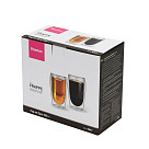 Cup set 2pcs FRAPPE 350 ml double wall glass (borosilicate glass)
