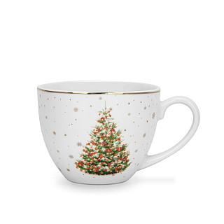 Tea cup with saucer 260 ml from Christmas porcelain
