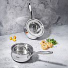Sauce pan ABSOLUTE PRO 18x9 cm / 2,2 LTR with lid (stainless steel)