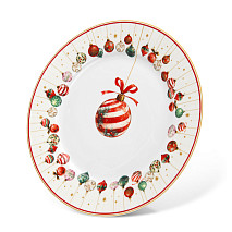 Lėkštė CHRISTMAS BALLS 27 cm (naujasis kaulinis porcelianas)