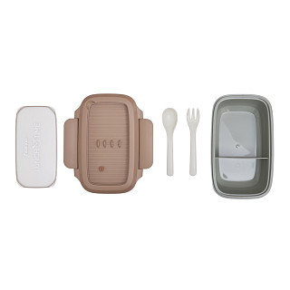 2-compartment lunch box 850 ml / 19.7 × 14 × 8.2 cm (plastic)