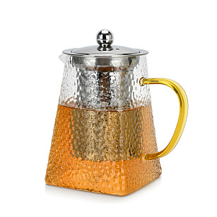Tea pot 700 ml with stainless steel filter (borosilicate glass)