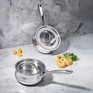 Sauce pan ABSOLUTE PRO 16x7,5 cm / 1,5 LTR with lid (stainless steel)