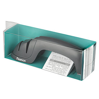 Knife sharpener 19.5x4.5x6 cm for two-step sharpening (diamond, ceramic)