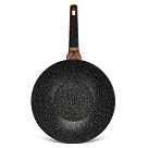 Wok keptuvė DIAMOND 28x8 cm / 3,6 l su stikliniu dangčiu