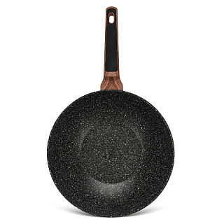 Wok keptuvė DIAMOND 28x8 cm / 3,6 l su stikliniu dangčiu