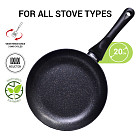 Frying pan PROMO 20x4 cm with induction bottom (aluminium with non-stick coating)