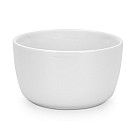 Set of 3 bowls 28.5x9.5x6.1 cm with wooden stand (porcelain)