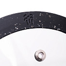 Stiklinis dangtelis 18 cm Arcades, juodas