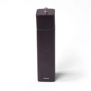 Square Pepper mill 21.5x5 см (Rubber wood body with S/S grinder)