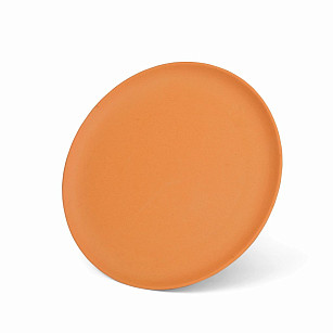 Тарелка 28x1,2см Плоская, цвет Оранжевый (бамбуковое волокно)