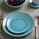 Dinner plate CELINE 26.3 cm (ceramic) azure