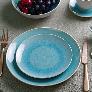 Dinner plate CELINE 26.3 cm (ceramic) azure