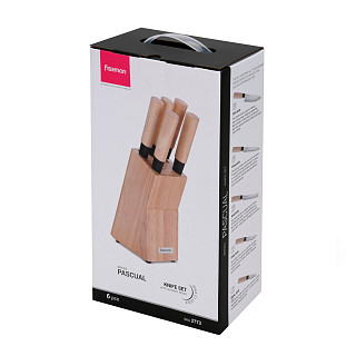 Peilių rinkinys mediniame stove PASCUAL 6 pr.