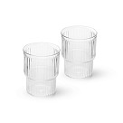 Stiklinės stiklinės 2 vnt / 370 ml (karščiui atsparus stiklas)