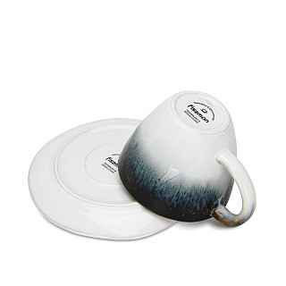 Cup set GALACTICA 230 ml x 2 pcs. with saucers (porcelain)