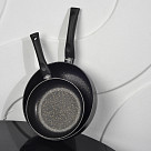 Deep frying pan PROMO 26x7 cm with induction bottom (aluminium with non-stick coating)