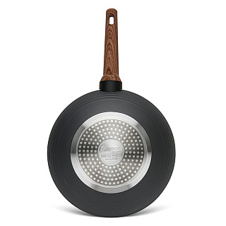 Wok keptuvė DIAMOND 28x8 cm / 3,6 l su stikliniu dangčiu