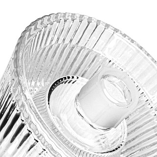 Tealight and taper candle holder 8.5х17 cm (glass)