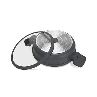Sautējamā panna Titanium PRO 28x8 cm / 4.3 l ar stikla vāku Sautējamā panna Titanium PRO 28x8 cm / 4.3 l ar stikla vāku