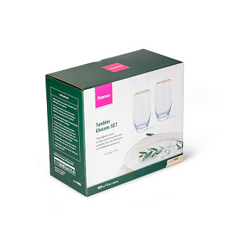 Glāžu komplekts 2 gab / 600 ml