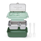 2-compartment lunch box 800 ml / 20.5 × 13.5 × 7.8 cm (plastic)
