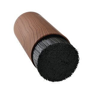 Kitchen knife organizer 11x22 cm round, color WOOD (plastic)